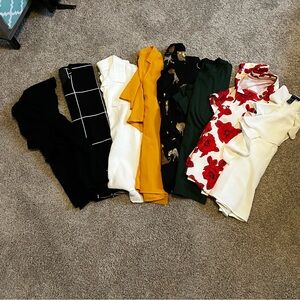 Women's Blouses Lot (8 Tops Included)